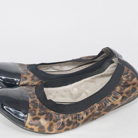 Adrienne Vittadini 'Vienna' Animal Print Cap Toe Ballet Flats, Size 7 - Picture 5 of 9